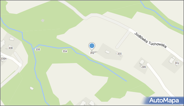Jodłówka Tuchowska, Jodłówka Tuchowska, 302, mapa Jodłówka Tuchowska