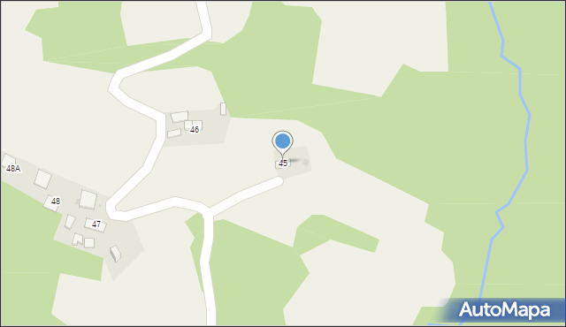 Jodłówka Tuchowska, Jodłówka Tuchowska, 45, mapa Jodłówka Tuchowska