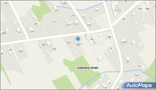Jodłówka-Wałki, Jodłówka-Wałki, 53C, mapa Jodłówka-Wałki