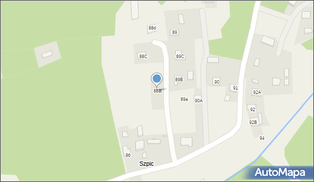 Jodłówka-Wałki, Jodłówka-Wałki, 88B, mapa Jodłówka-Wałki