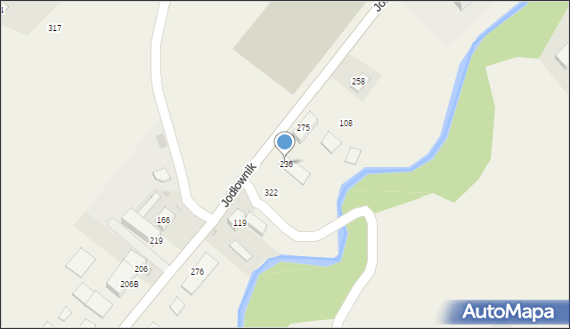 Jodłownik, Jodłownik, 236, mapa Jodłownik