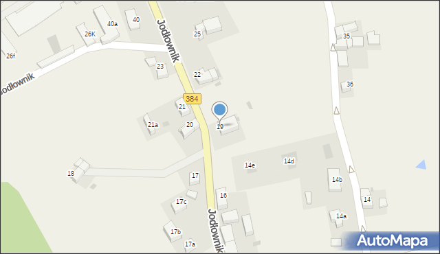 Jodłownik, Jodłownik, 19, mapa Jodłownik