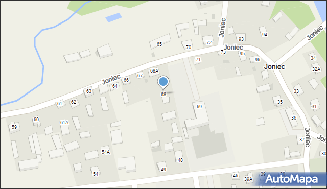 Joniec, Joniec, 68, mapa Joniec