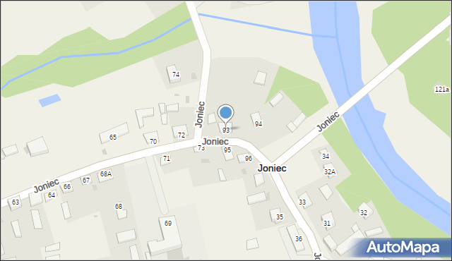 Joniec, Joniec, 93, mapa Joniec