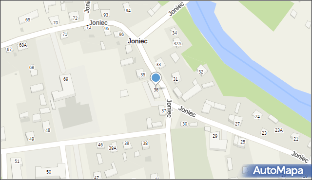 Joniec, Joniec, 36, mapa Joniec