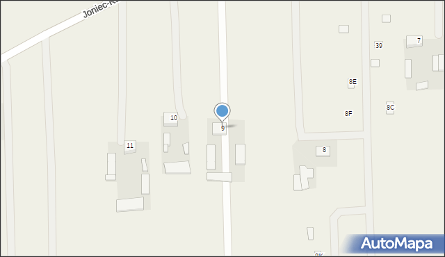 Joniec-Kolonia, Joniec-Kolonia, 9, mapa Joniec-Kolonia