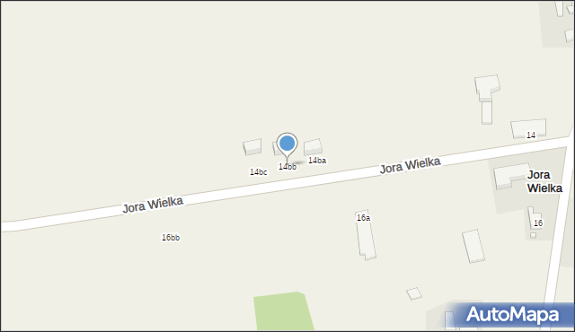 Jora Wielka, Jora Wielka, 14bb, mapa Jora Wielka
