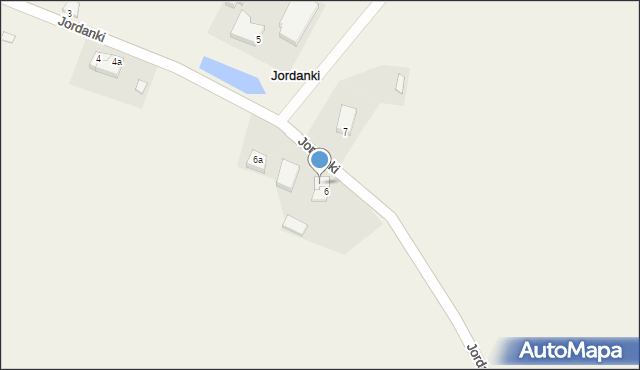 Jordanki, Jordanki, 6b, mapa Jordanki