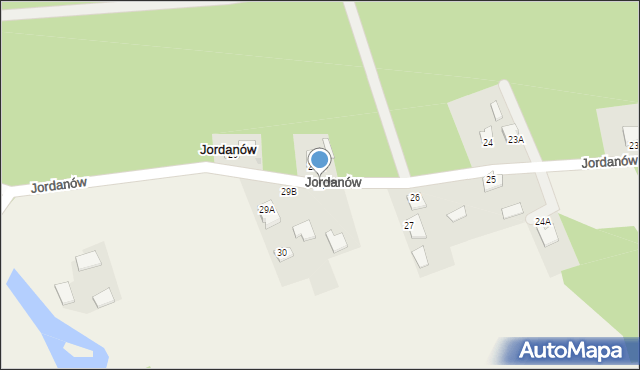 Jordanów, Jordanów, 28, mapa Jordanów