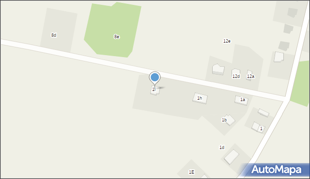 Jordanów, Jordanów, 1i, mapa Jordanów