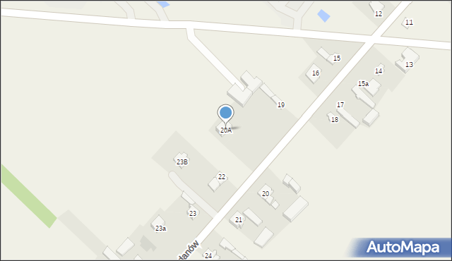 Jordanów, Jordanów, 20A, mapa Jordanów