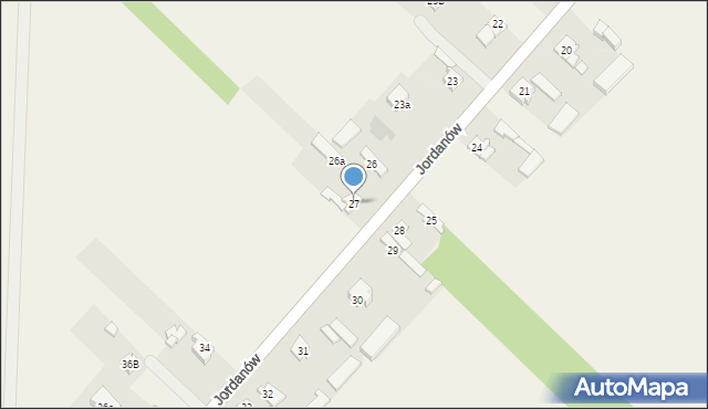 Jordanów, Jordanów, 28A, mapa Jordanów