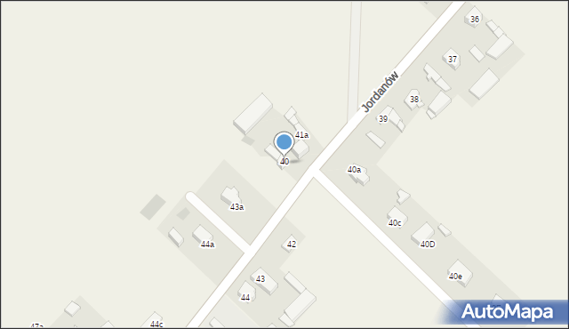 Jordanów, Jordanów, 41, mapa Jordanów