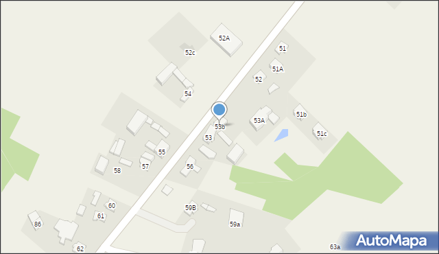 Jordanów, Jordanów, 53b, mapa Jordanów