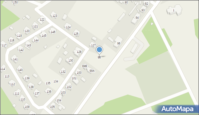 Jordanowo, Jordanowo, 98, mapa Jordanowo