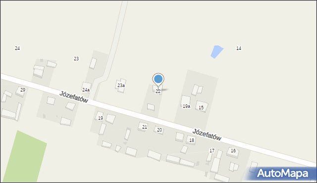 Józefatów, Józefatów, 22, mapa Józefatów