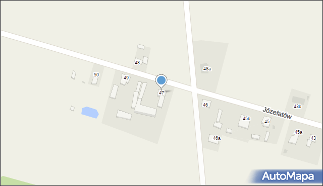 Józefatów, Józefatów, 47, mapa Józefatów