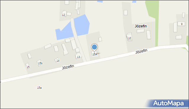 Józefin, Józefin, 10A, mapa Józefin