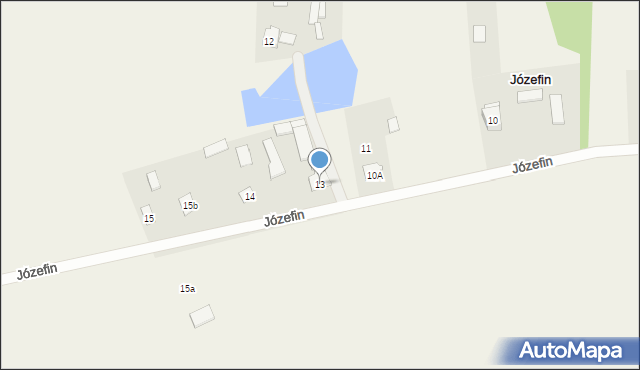 Józefin, Józefin, 13, mapa Józefin