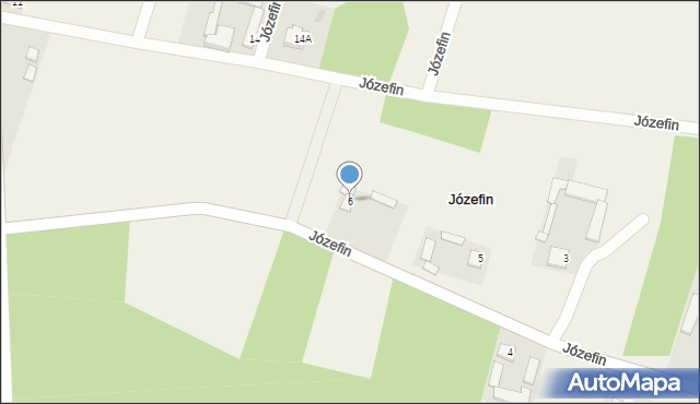 Józefin, Józefin, 6, mapa Józefin