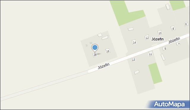 Józefin, Józefin, 18, mapa Józefin