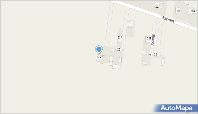 Józefin, Józefin, 24a, mapa Józefin
