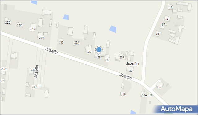 Józefin, Józefin, 28, mapa Józefin