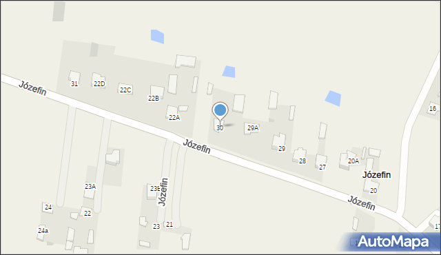 Józefin, Józefin, 30, mapa Józefin