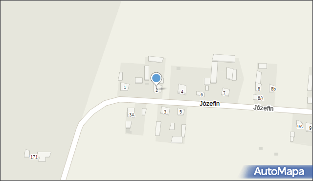 Józefin, Józefin, 2, mapa Józefin