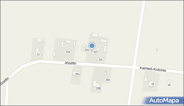 Józefin, Józefin, 34b, mapa Józefin