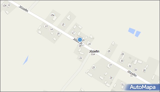 Józefin, Józefin, 19, mapa Józefin