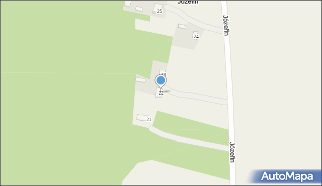 Józefin, Józefin, 22, mapa Józefin