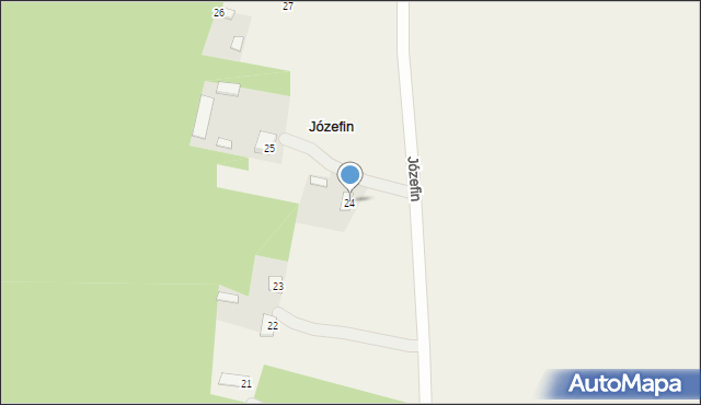 Józefin, Józefin, 24, mapa Józefin