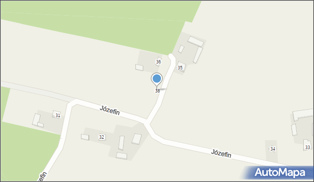 Józefin, Józefin, 38, mapa Józefin