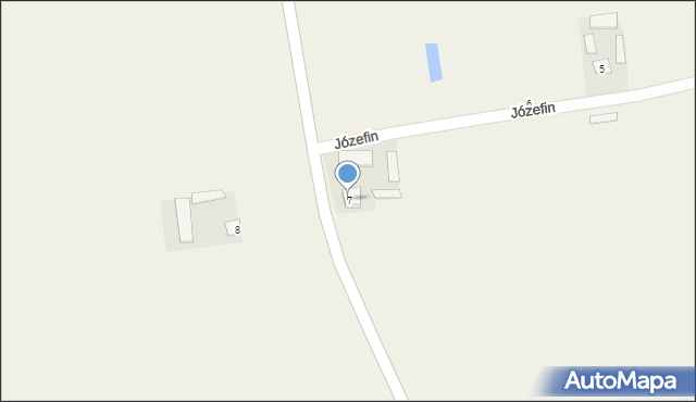 Józefin, Józefin, 7, mapa Józefin