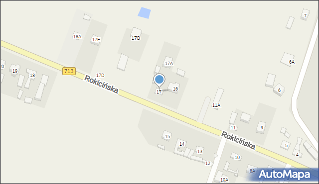 Józefin, Józefin, 17, mapa Józefin