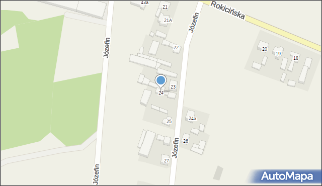 Józefin, Józefin, 24, mapa Józefin