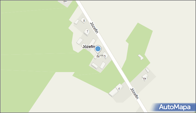 Józefin, Józefin, 6a, mapa Józefin