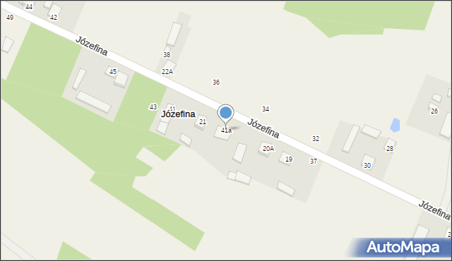 Józefina, Józefina, 41a, mapa Józefina