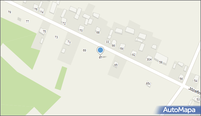 Józefina, Józefina, 67, mapa Józefina