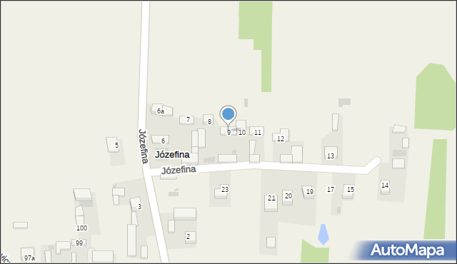 Józefina, Józefina, 9, mapa Józefina