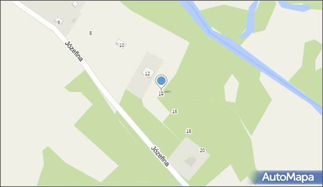 Józefina, Józefina, 14, mapa Józefina