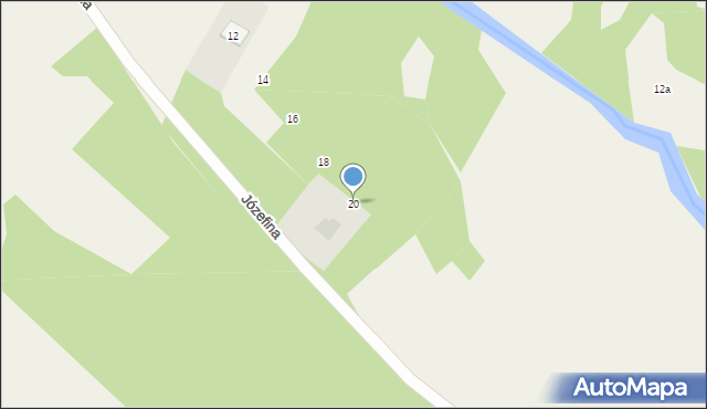 Józefina, Józefina, 20, mapa Józefina