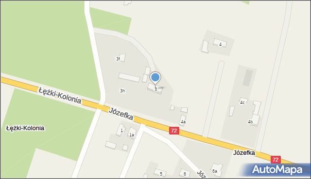 Józefka, Józefka, 3, mapa Józefka