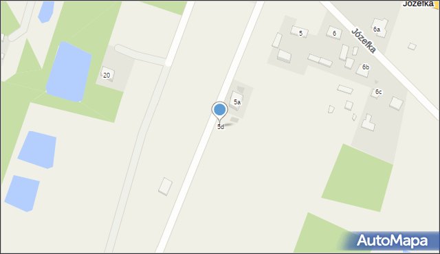 Józefka, Józefka, 5d, mapa Józefka