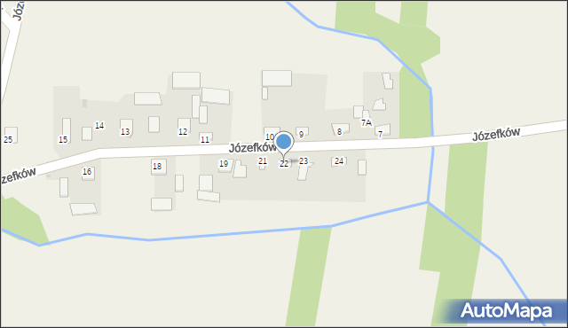 Józefków, Józefków, 22, mapa Józefków