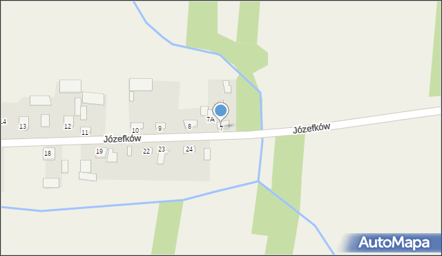 Józefków, Józefków, 7, mapa Józefków