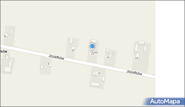 Józefków, Józefków, 11, mapa Józefków