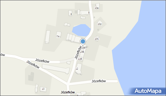 Józefków, Józefków, 10A, mapa Józefków