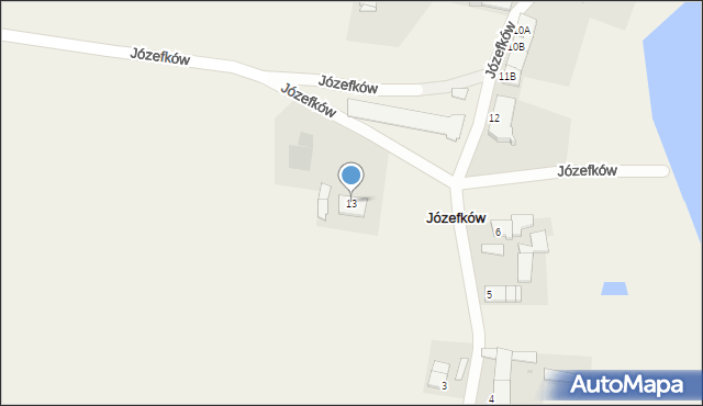 Józefków, Józefków, 13, mapa Józefków